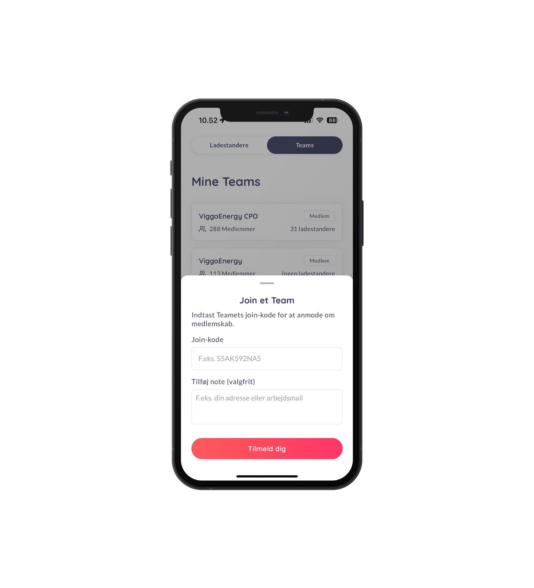 Indtast join-koden ida155 og klik Request to join